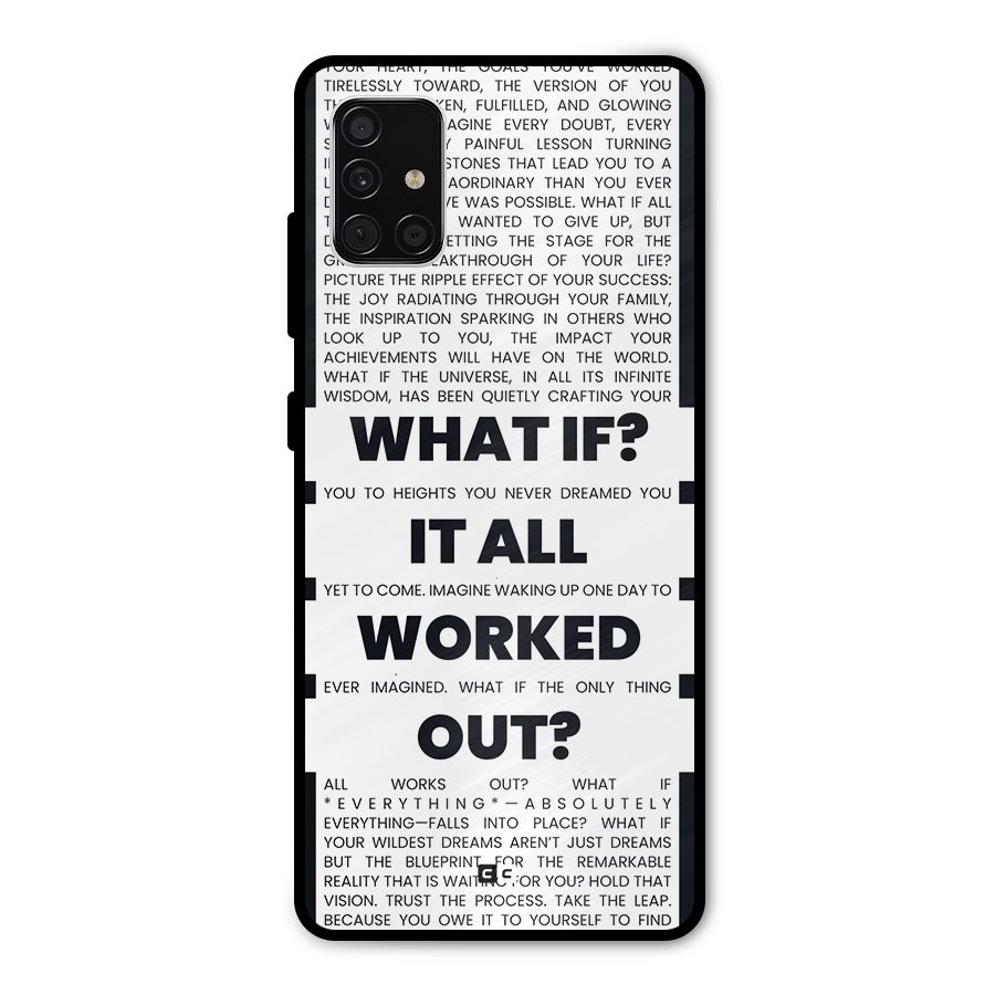 What If Metal Back Case for Galaxy A51