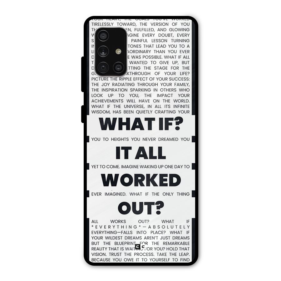 What If Metal Back Case for Galaxy A71