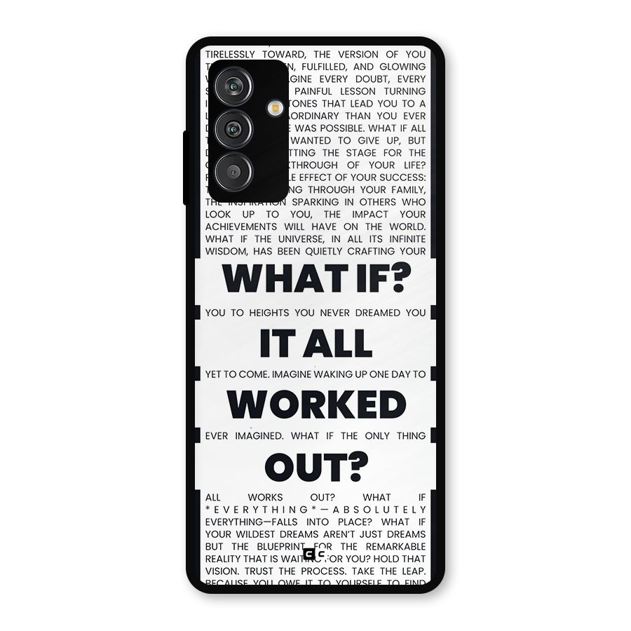 What If Metal Back Case for Galaxy F13