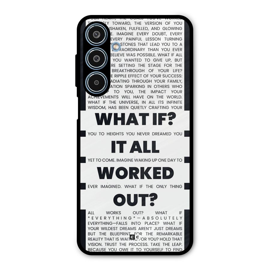 What If Metal Back Case for Galaxy M35