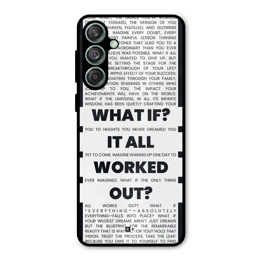 What If Metal Back Case for Galaxy M55 5G