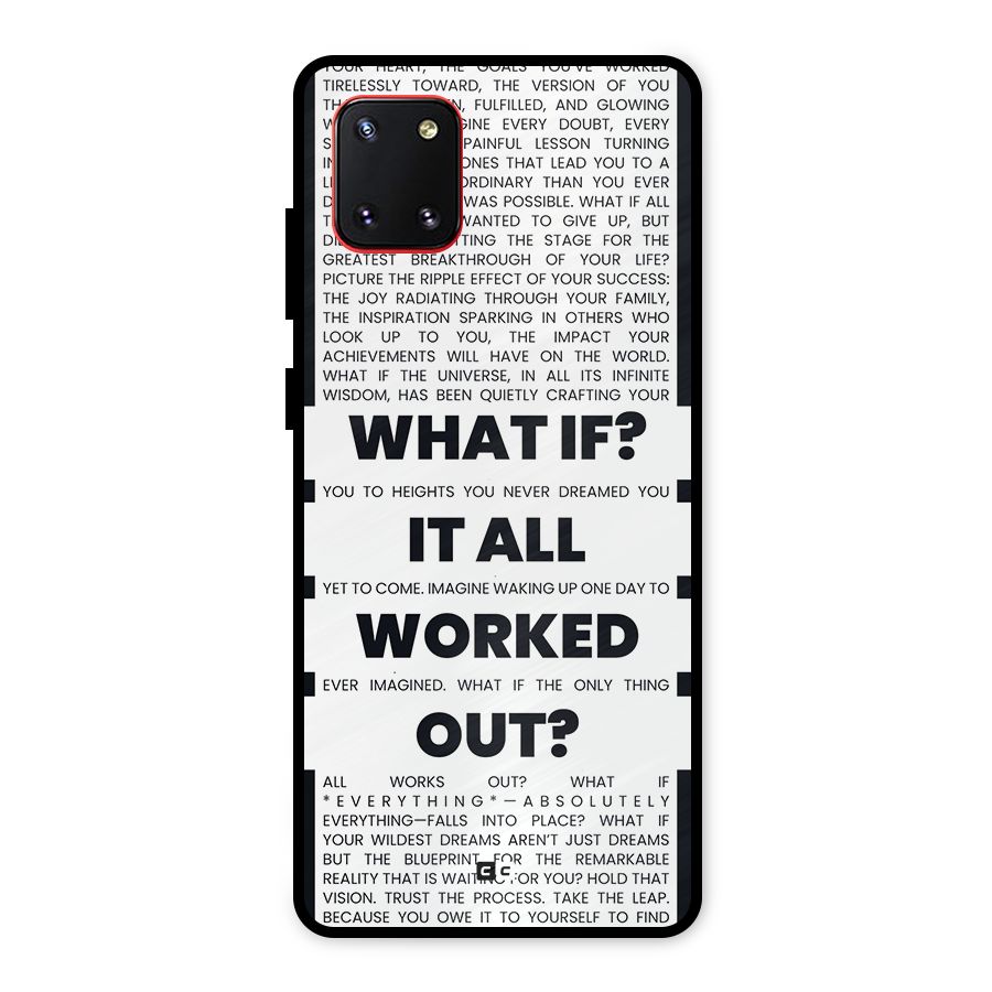 What If Metal Back Case for Galaxy Note 10 Lite