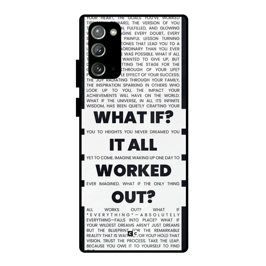 What If Metal Back Case for Galaxy Note 20
