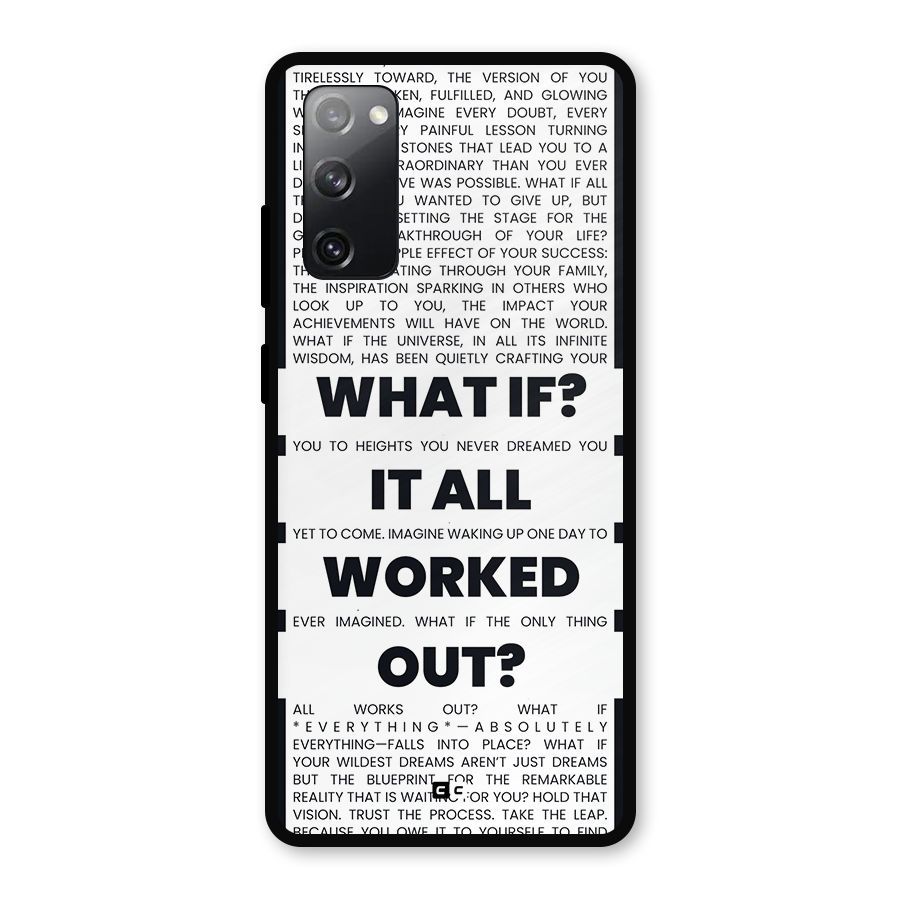 What If Metal Back Case for Galaxy S20 FE 5G