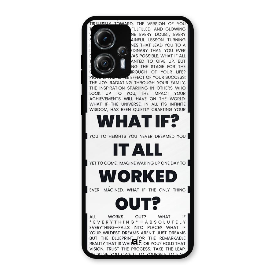 What If Metal Back Case for Moto G13