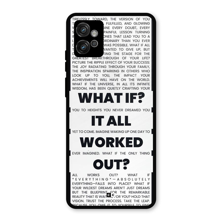 What If Metal Back Case for Moto G32