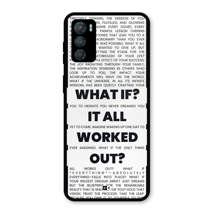 What If Metal Back Case for Moto G42