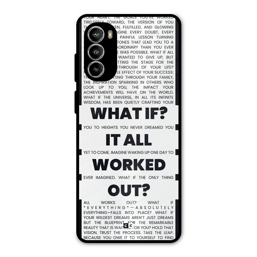 What If Metal Back Case for Moto G52