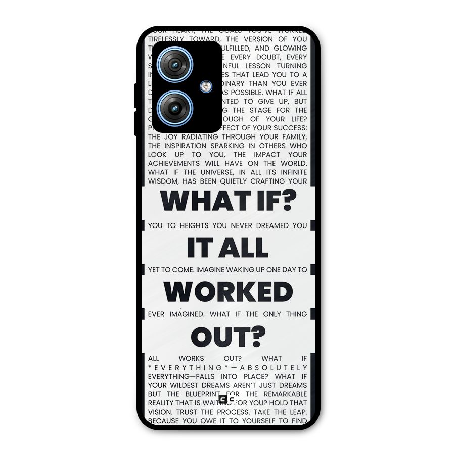 What If Metal Back Case for Moto G54