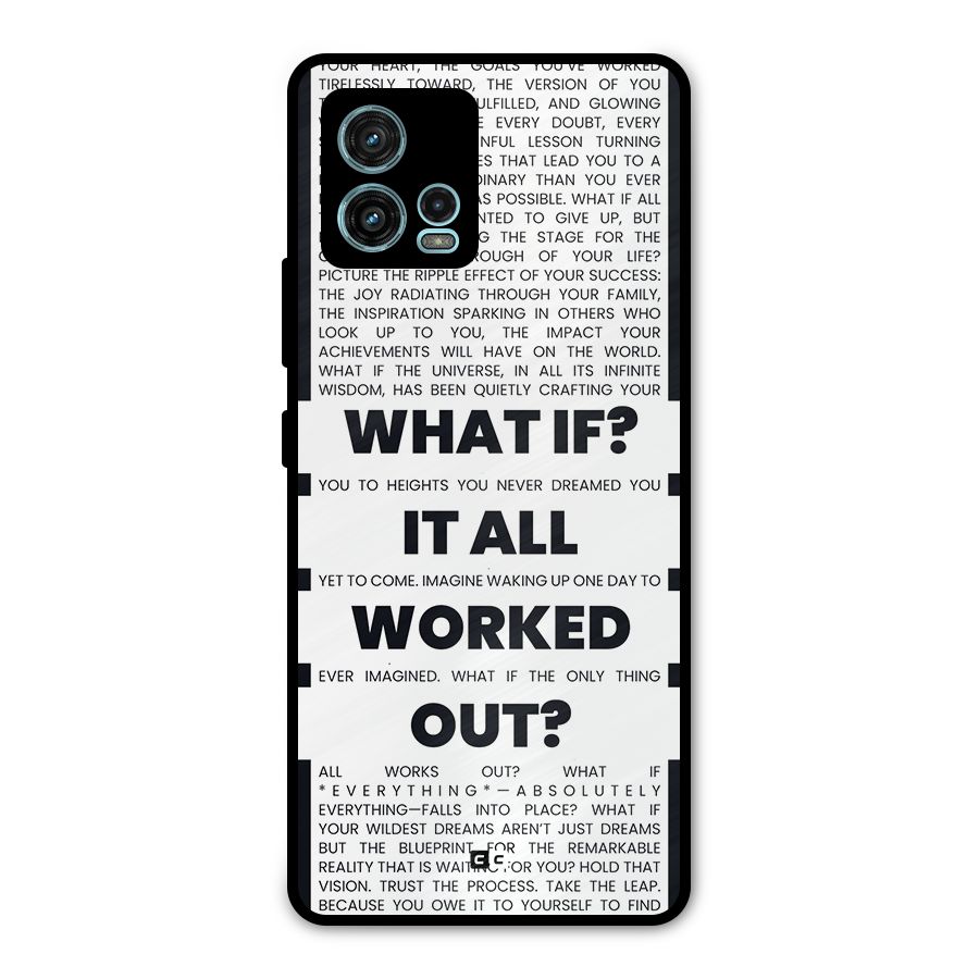 What If Metal Back Case for Moto G72