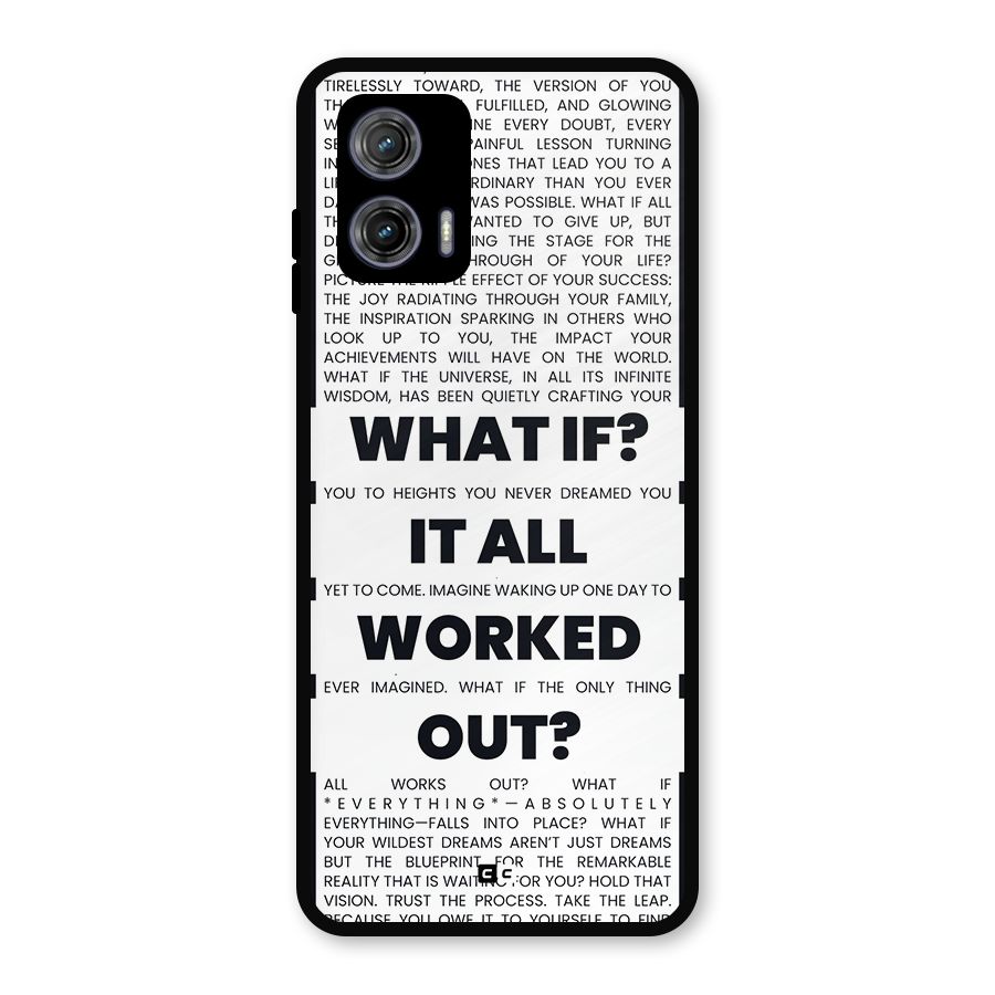 What If Metal Back Case for Moto G73