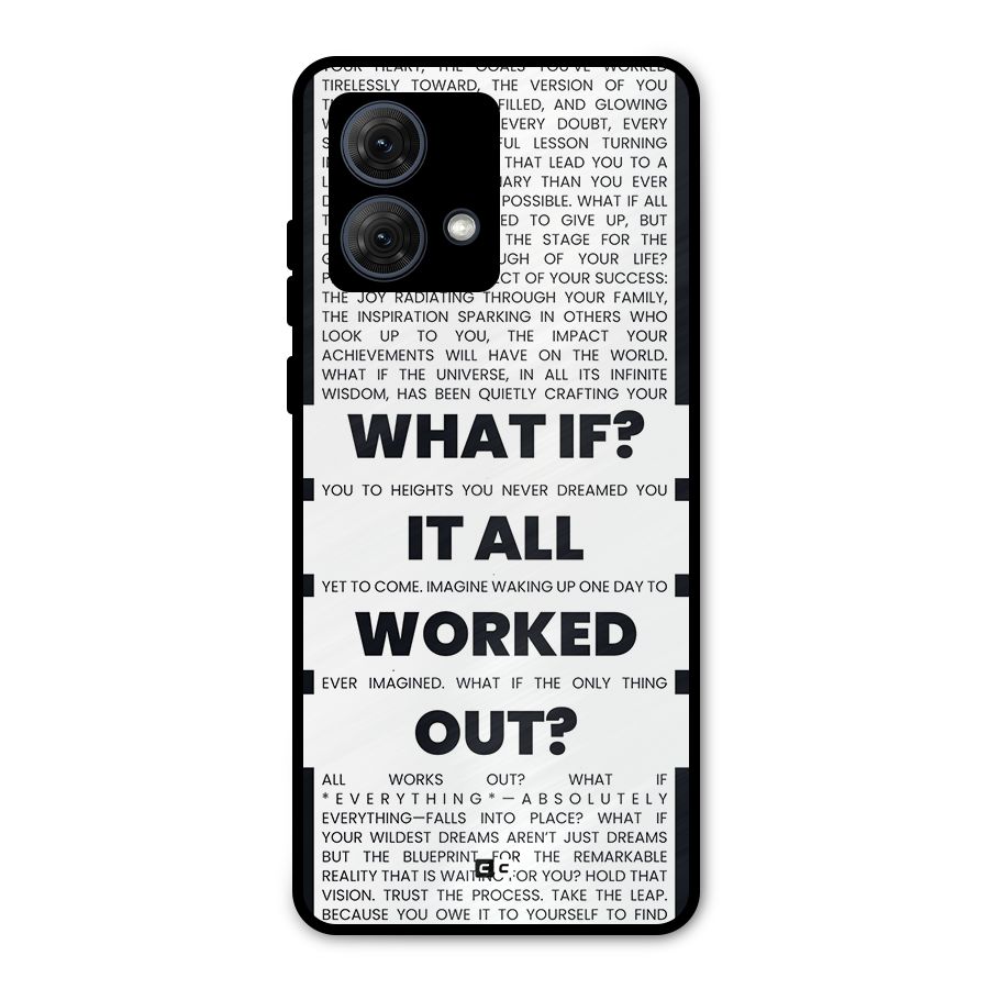 What If Metal Back Case for Moto G84