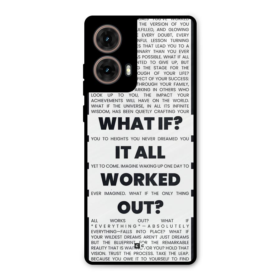 What If Metal Back Case for Moto G85