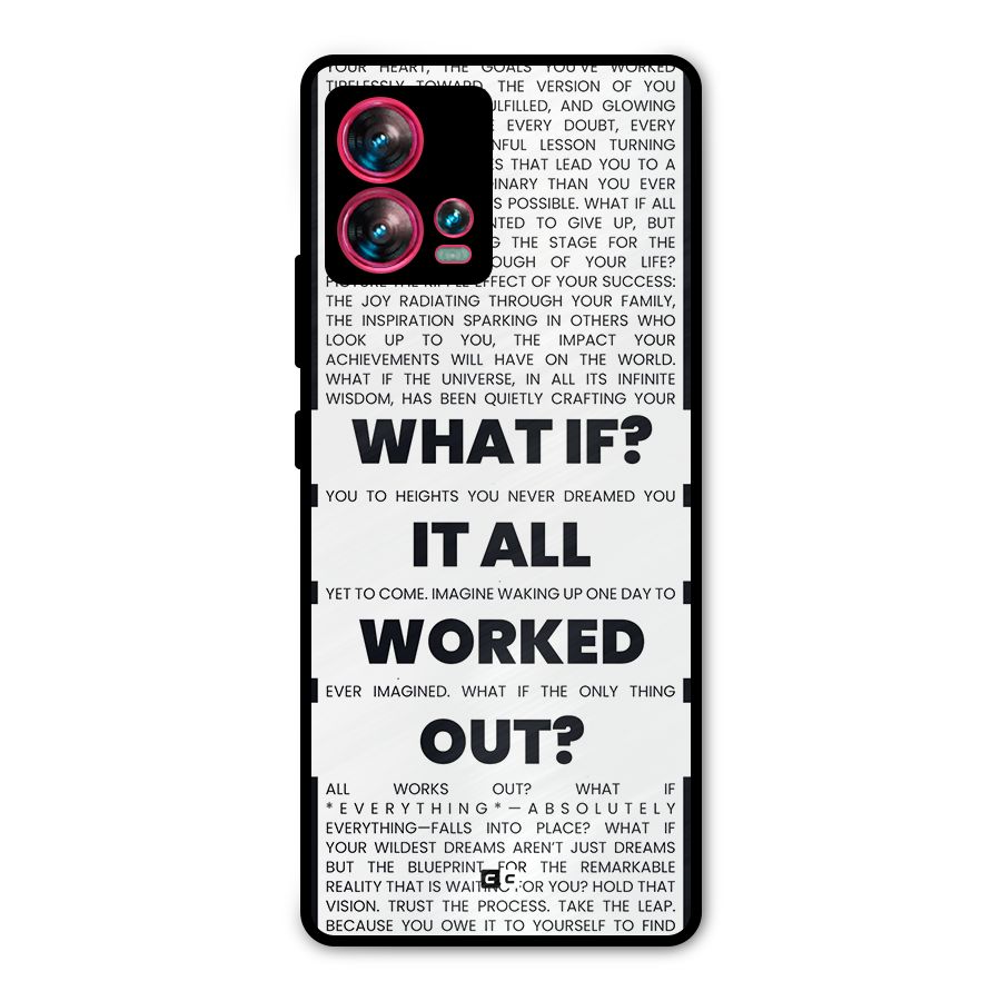 What If Metal Back Case for Motorola Edge 30 Fusion
