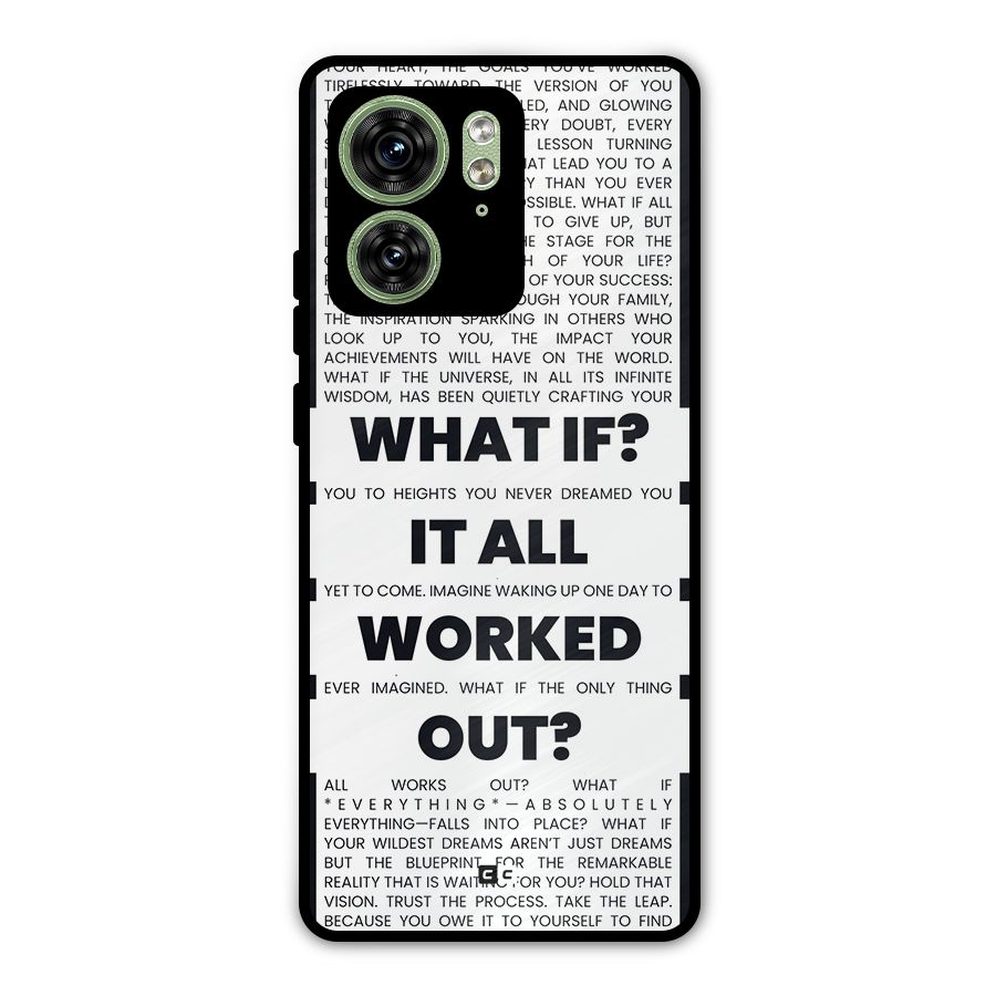 What If Metal Back Case for Motorola Edge 40 5G