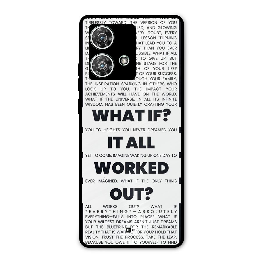 What If Metal Back Case for Motorola Edge 40 Neo