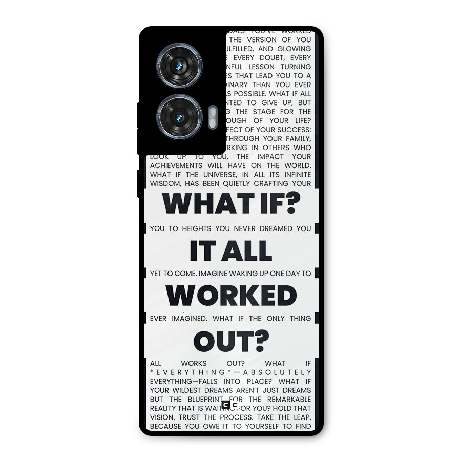 What If Metal Back Case for Motorola Edge 50 Fusion