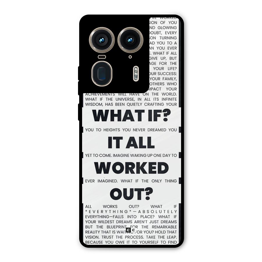 What If Metal Back Case for Motorola Edge 50 Ultra