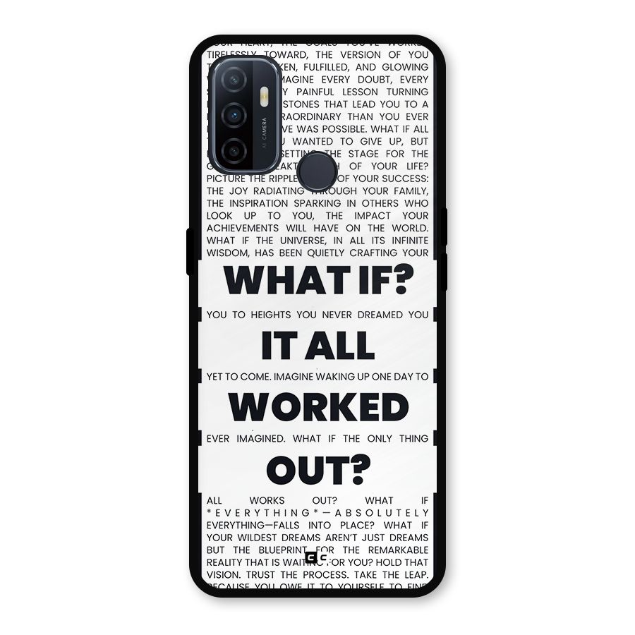 What If Metal Back Case for Oppo A53