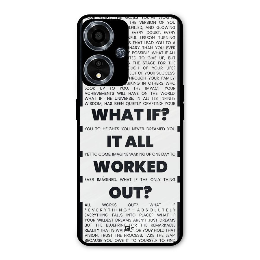 What If Metal Back Case for Oppo A59