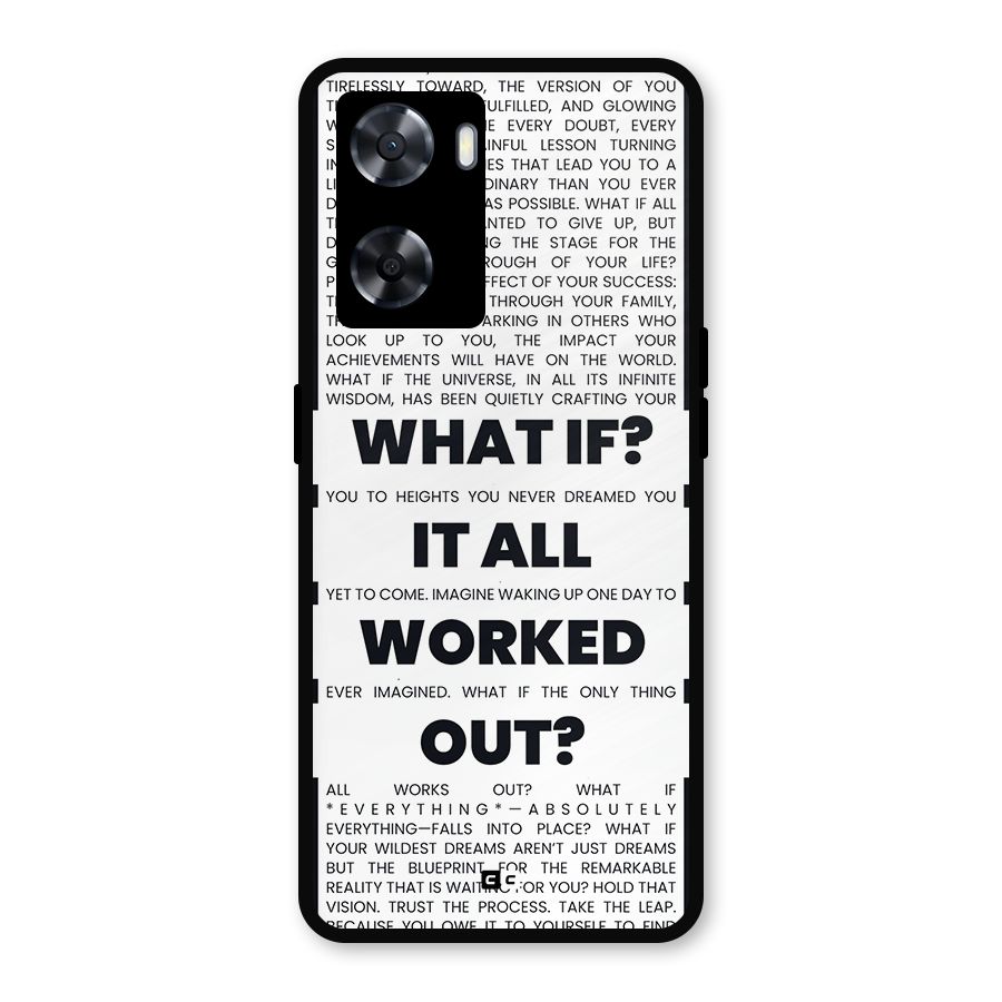 What If Metal Back Case for Oppo A77s