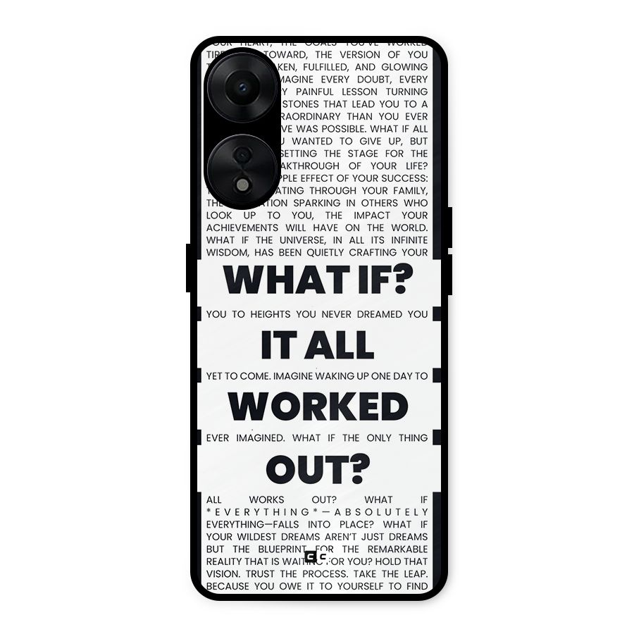 What If Metal Back Case for Oppo A78 5G