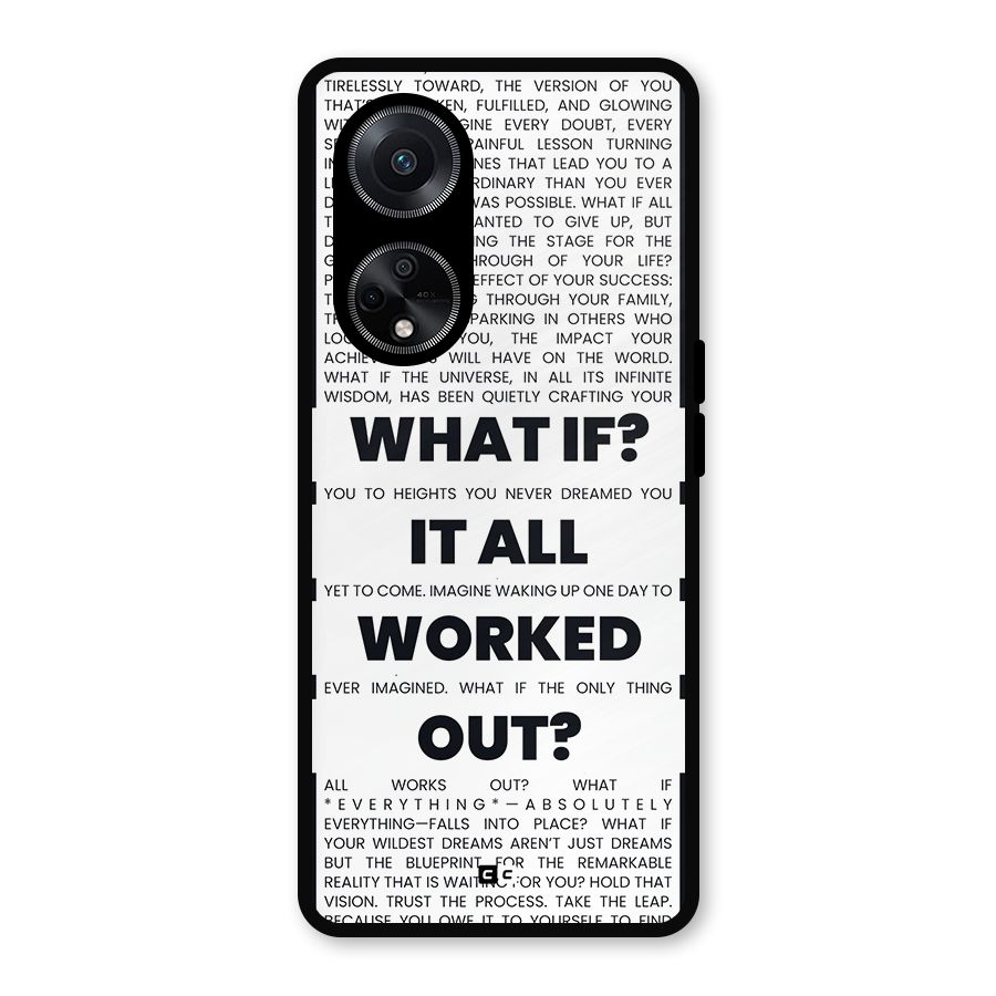 What If Metal Back Case for Oppo F23