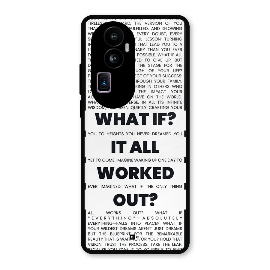 What If Metal Back Case for Oppo Reno10 Pro Plus