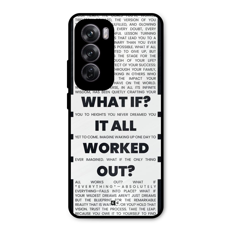 What If Metal Back Case for Oppo Reno12 Pro