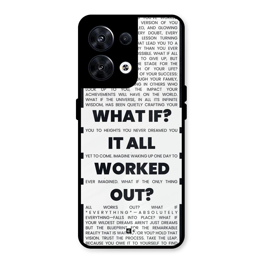 What If Metal Back Case for Oppo Reno8 5G
