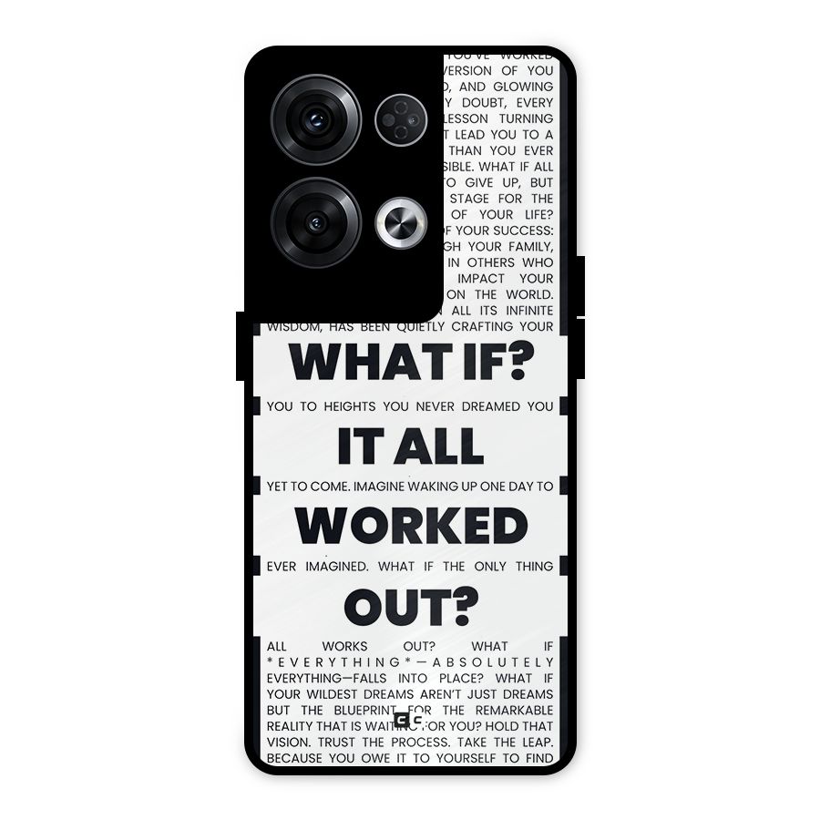 What If Metal Back Case for Oppo Reno8 Pro 5G