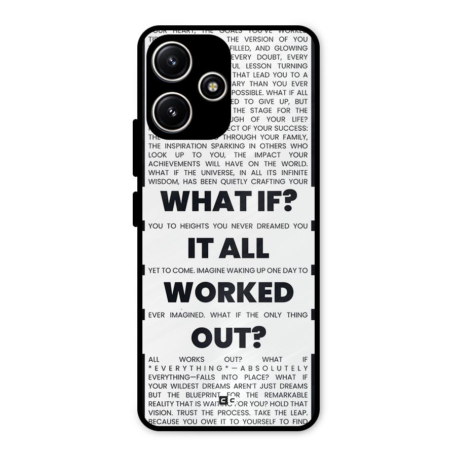 What If Metal Back Case for Poco M6 Pro