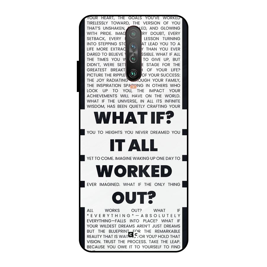 What If Metal Back Case for Poco X2