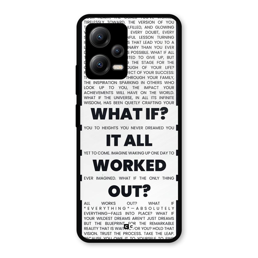 What If Metal Back Case for Poco X5