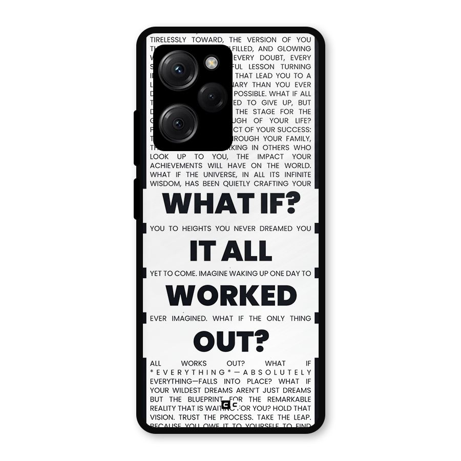 What If Metal Back Case for Poco X5 Pro