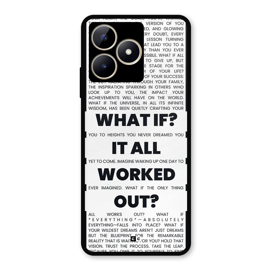 What If Metal Back Case for Realme C53