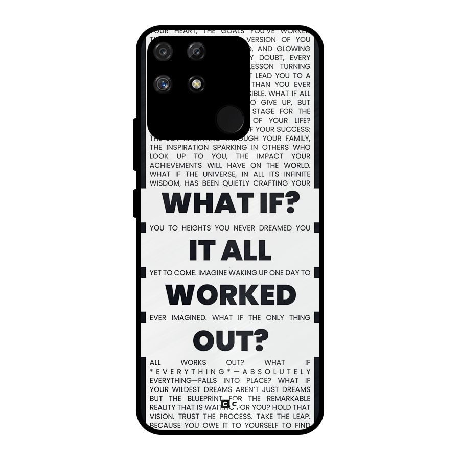 What If Metal Back Case for Realme Narzo 50A