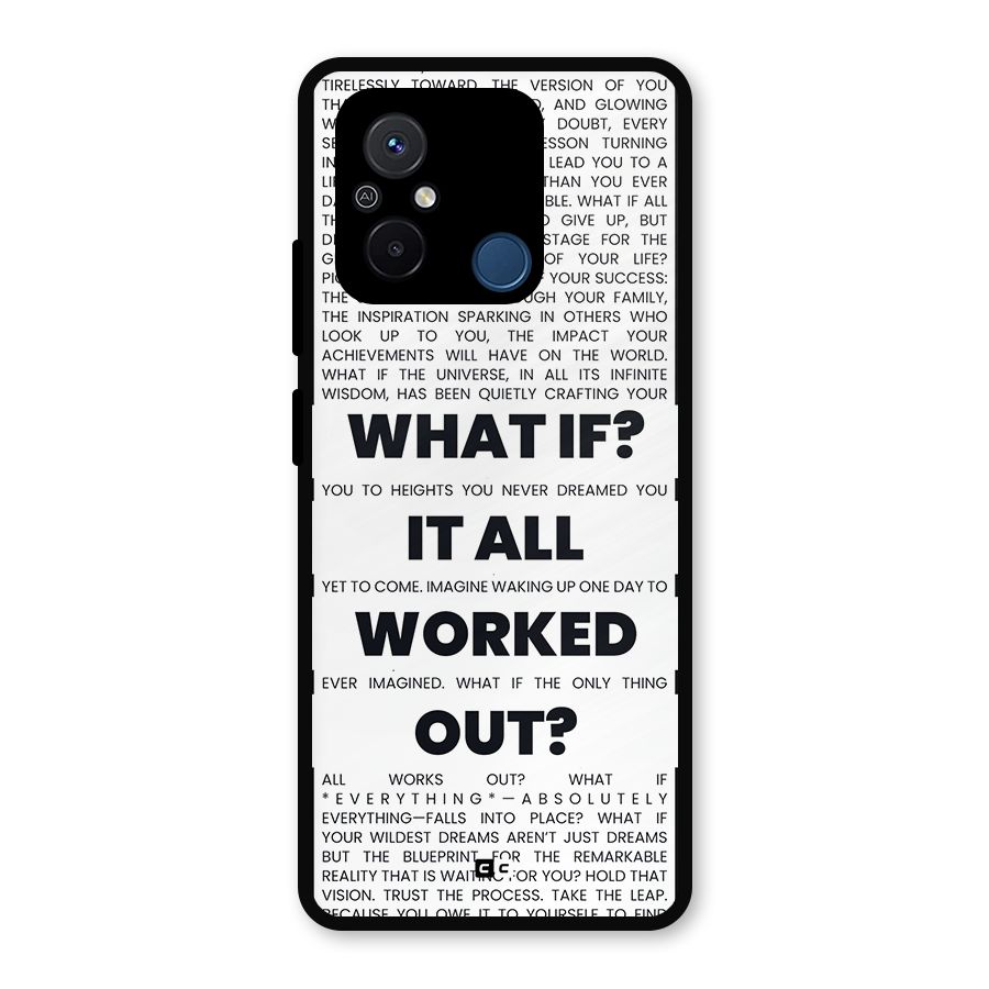 What If Metal Back Case for Redmi 12C