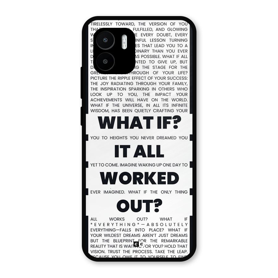 What If Metal Back Case for Redmi A2