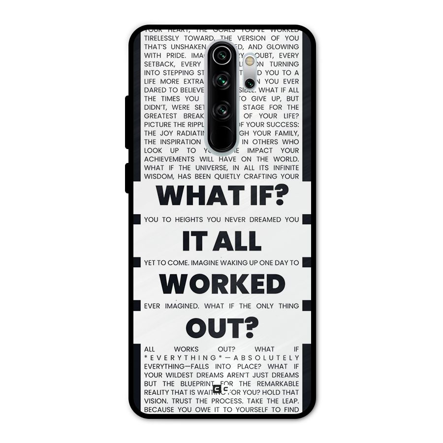 What If Metal Back Case for Redmi Note 8 Pro