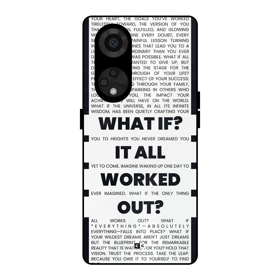 What If Metal Back Case for Reno8 T 5G