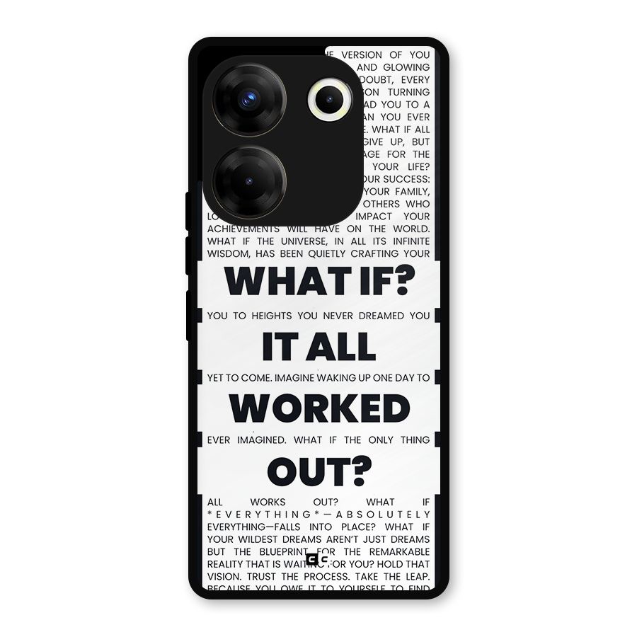 What If Metal Back Case for Tecno Camon 20