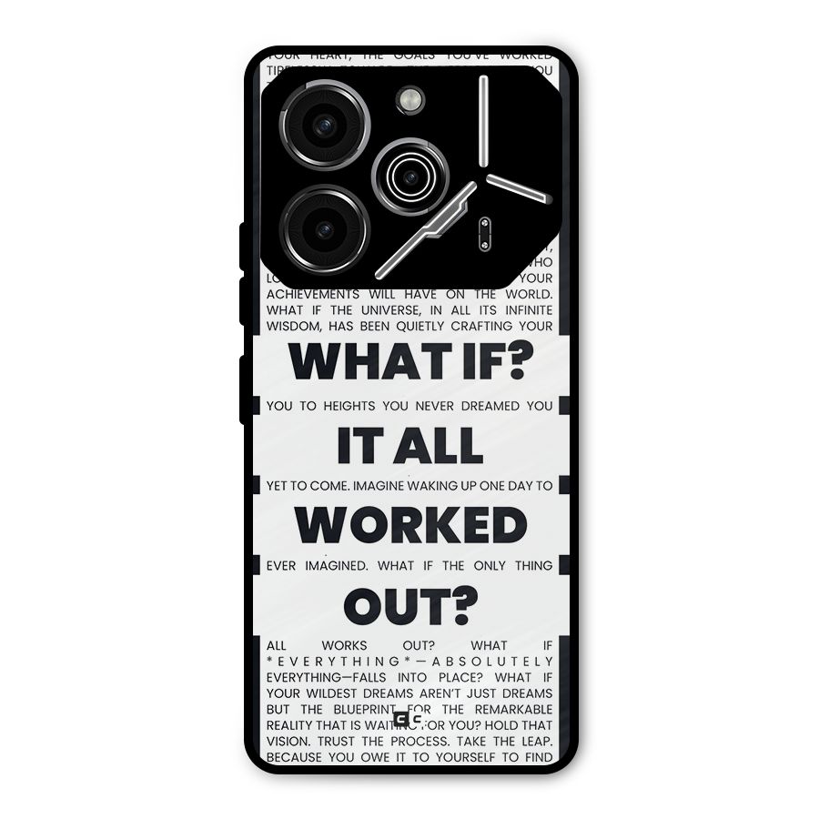 What If Metal Back Case for Tecno Pova 6 Pro