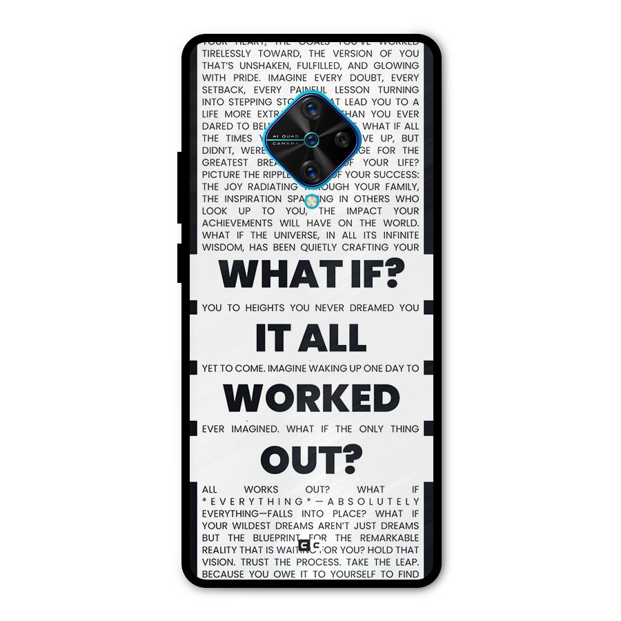 What If Metal Back Case for Vivo S1 Pro
