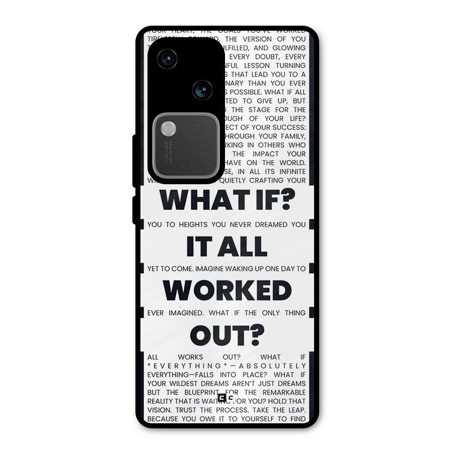 What If Metal Back Case for Vivo V30 Pro