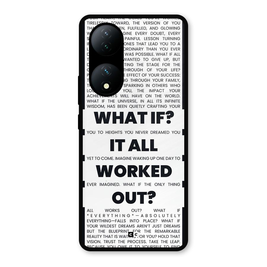 What If Metal Back Case for Vivo Y100a
