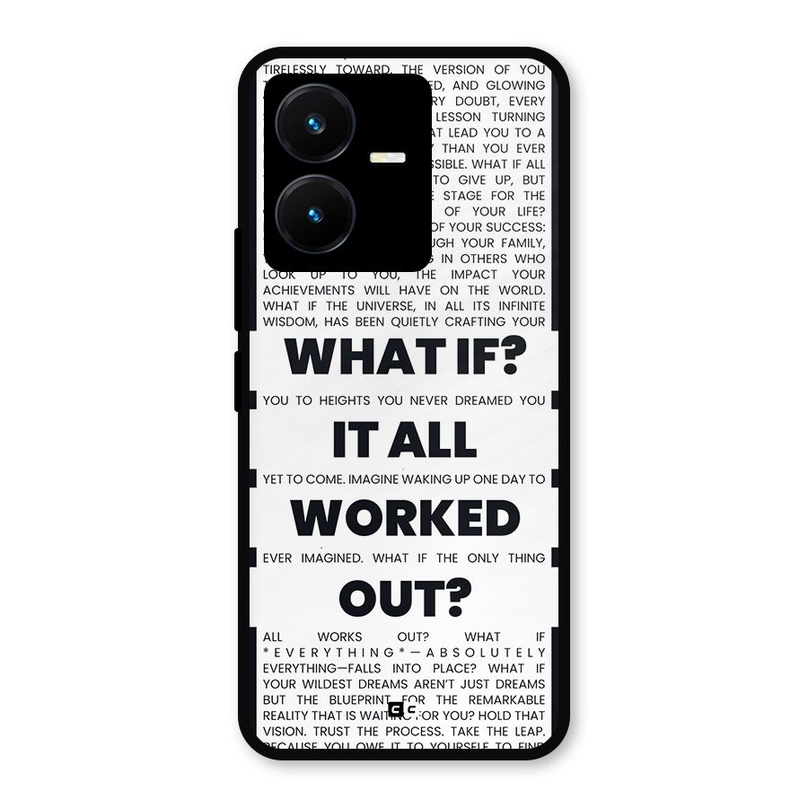What If Metal Back Case for Vivo Y22s