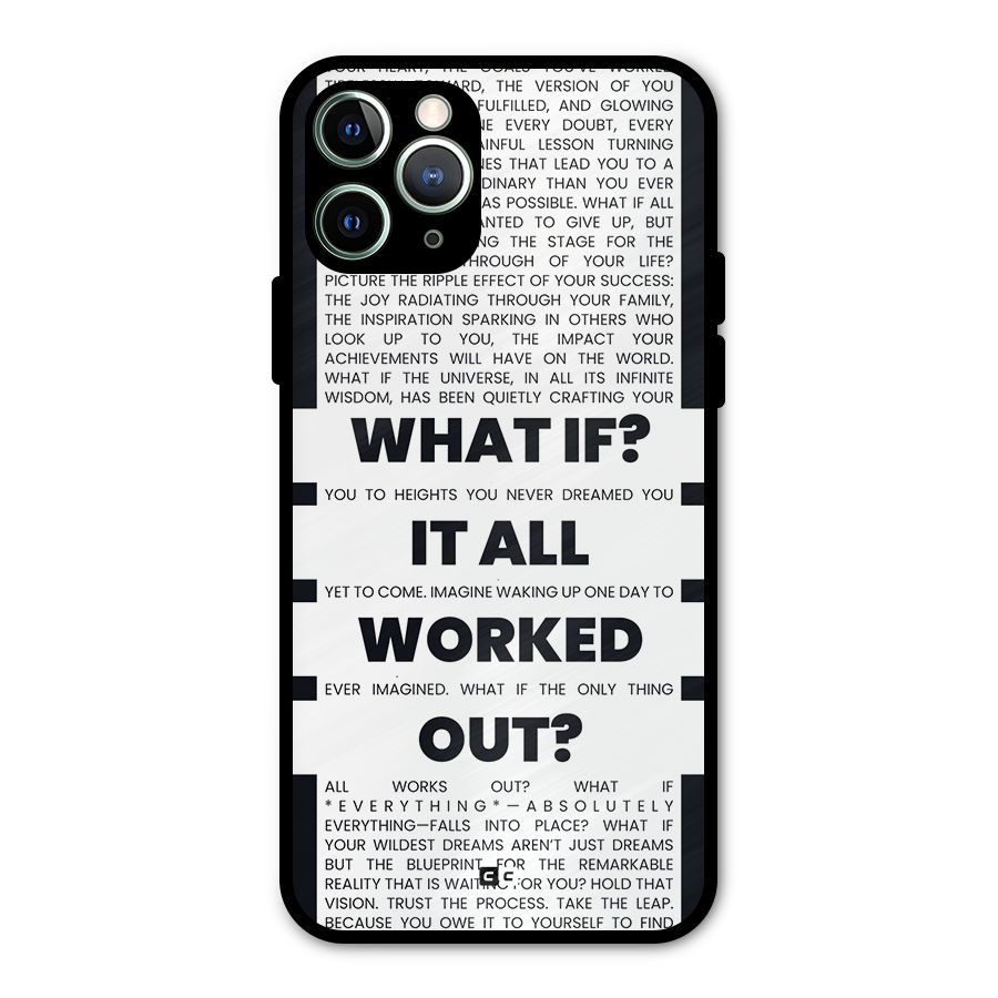 What If Metal Back Case for iPhone 11 Pro Max