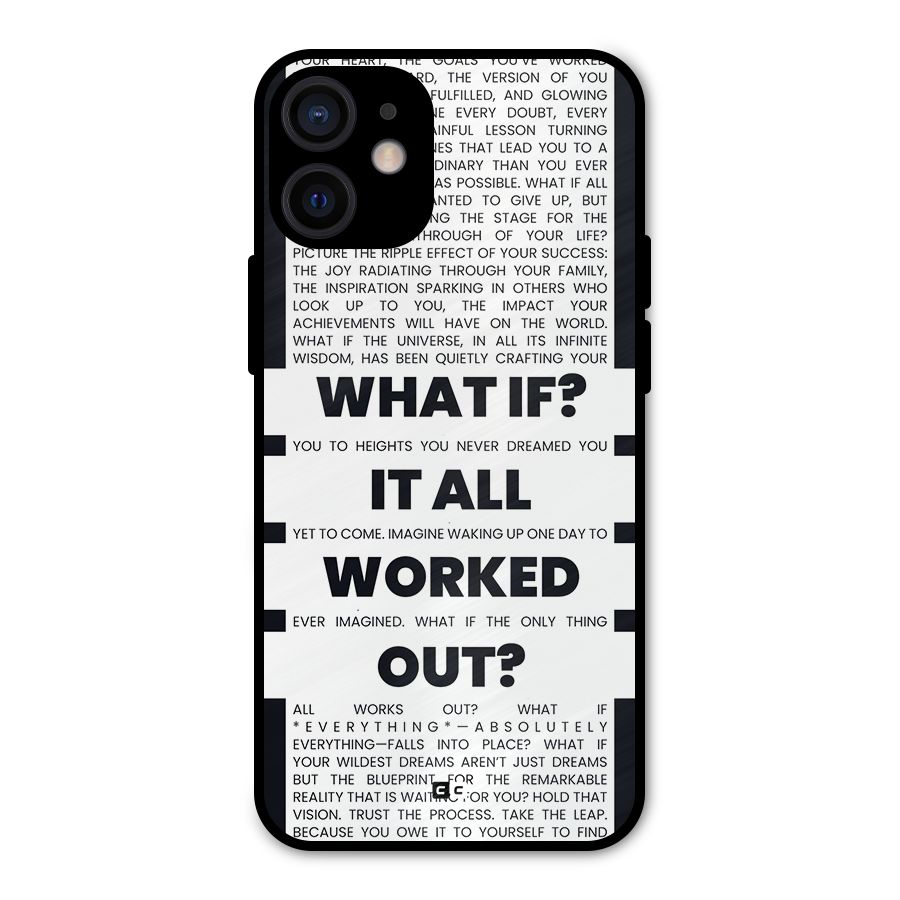 What If Metal Back Case for iPhone 12 Mini