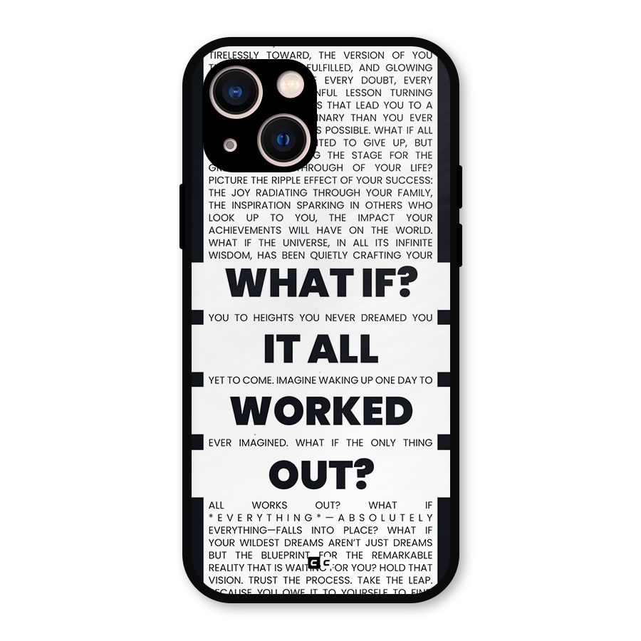 What If Metal Back Case for iPhone 13